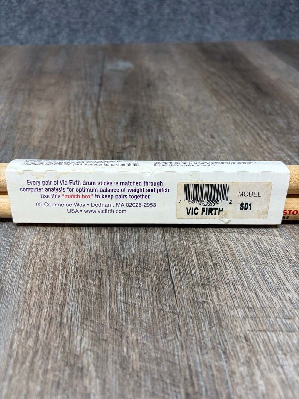 Vic Firth SD1 American Custom General Drumsticks - Maple-brand new - Picture 4 of 7